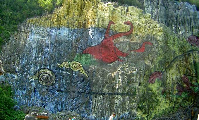 Mural de la Prehistoria. Valle de Viñales. Pinar del Río. Cuba