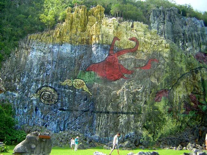 Mural de la Prehistoria. Valle de Viñales. Pinar del Río. Cuba